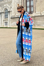 Brigitte One Of A Kind Ikat Maxi Kimono image 14