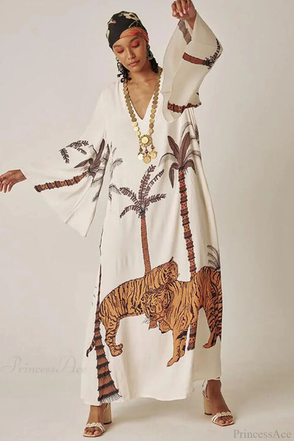 Brigitte One Of A Kind Ikat Maxi Kimono image 18
