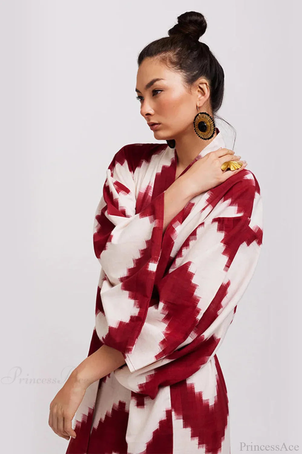 Brigitte One Of A Kind Ikat Maxi Kimono image 7