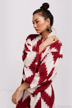Brigitte One Of A Kind Ikat Maxi Kimono image 7