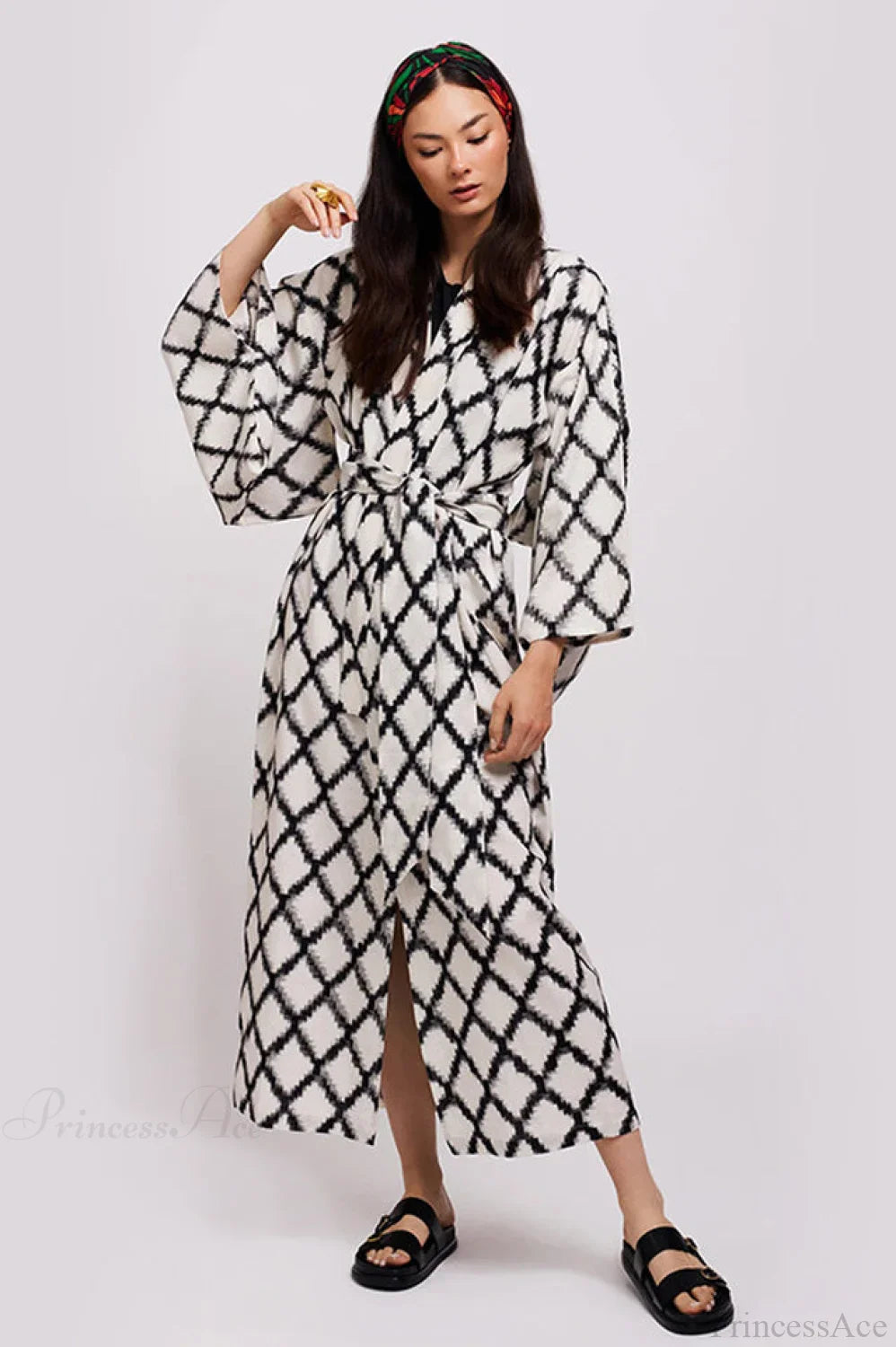 Brigitte One Of A Kind Ikat Maxi Kimono image 3