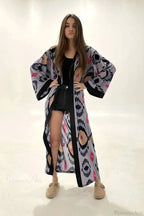 Brigitte One Of A Kind Ikat Maxi Kimono image 15