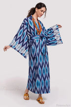 Brigitte One Of A Kind Ikat Maxi Kimono image 1
