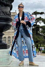 Brigitte One Of A Kind Ikat Maxi Kimono image 12