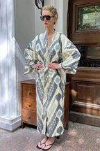 Brigitte One Of A Kind Ikat Maxi Kimono image 27