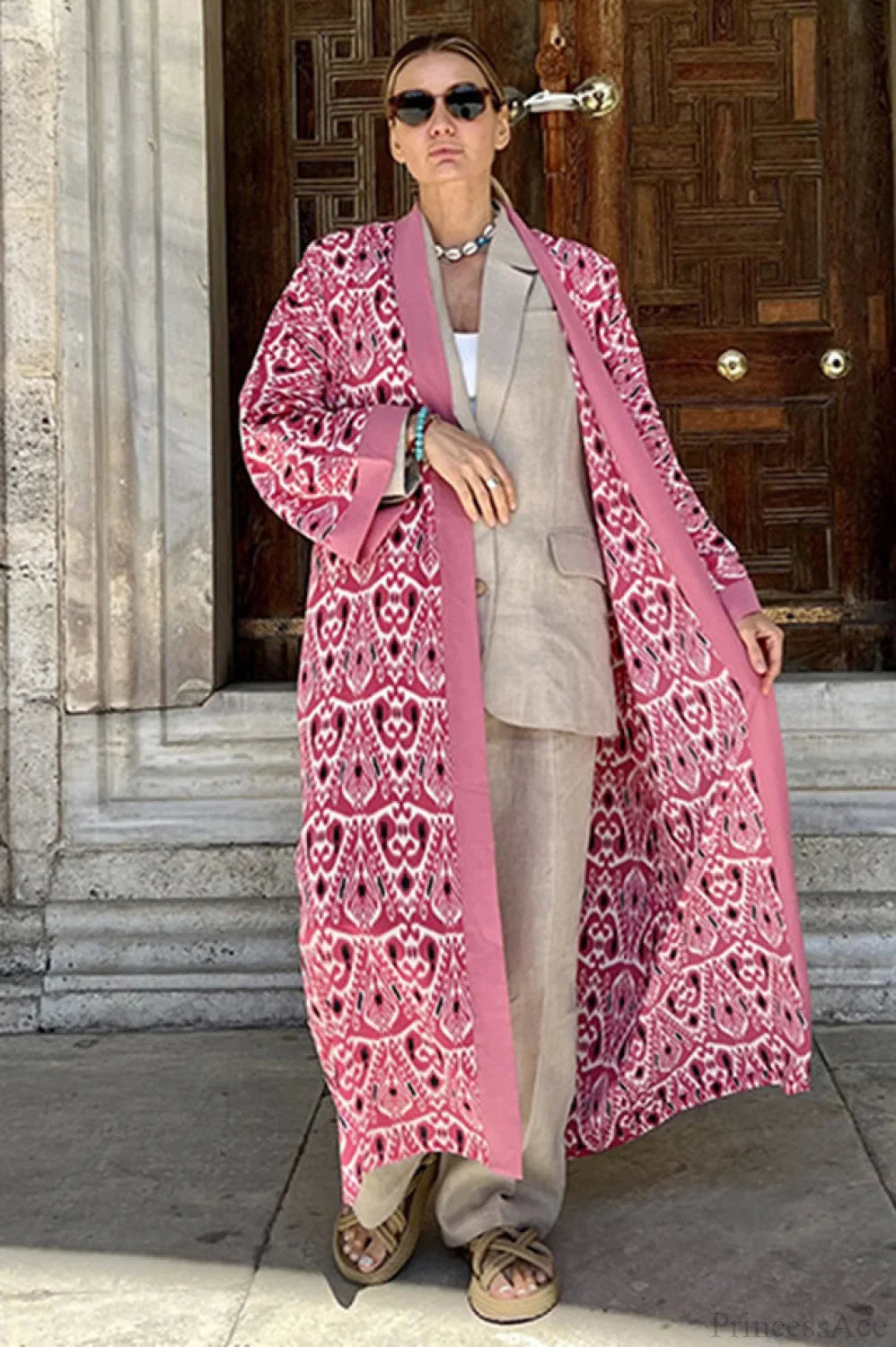 Brigitte One Of A Kind Ikat Maxi Kimono image 24