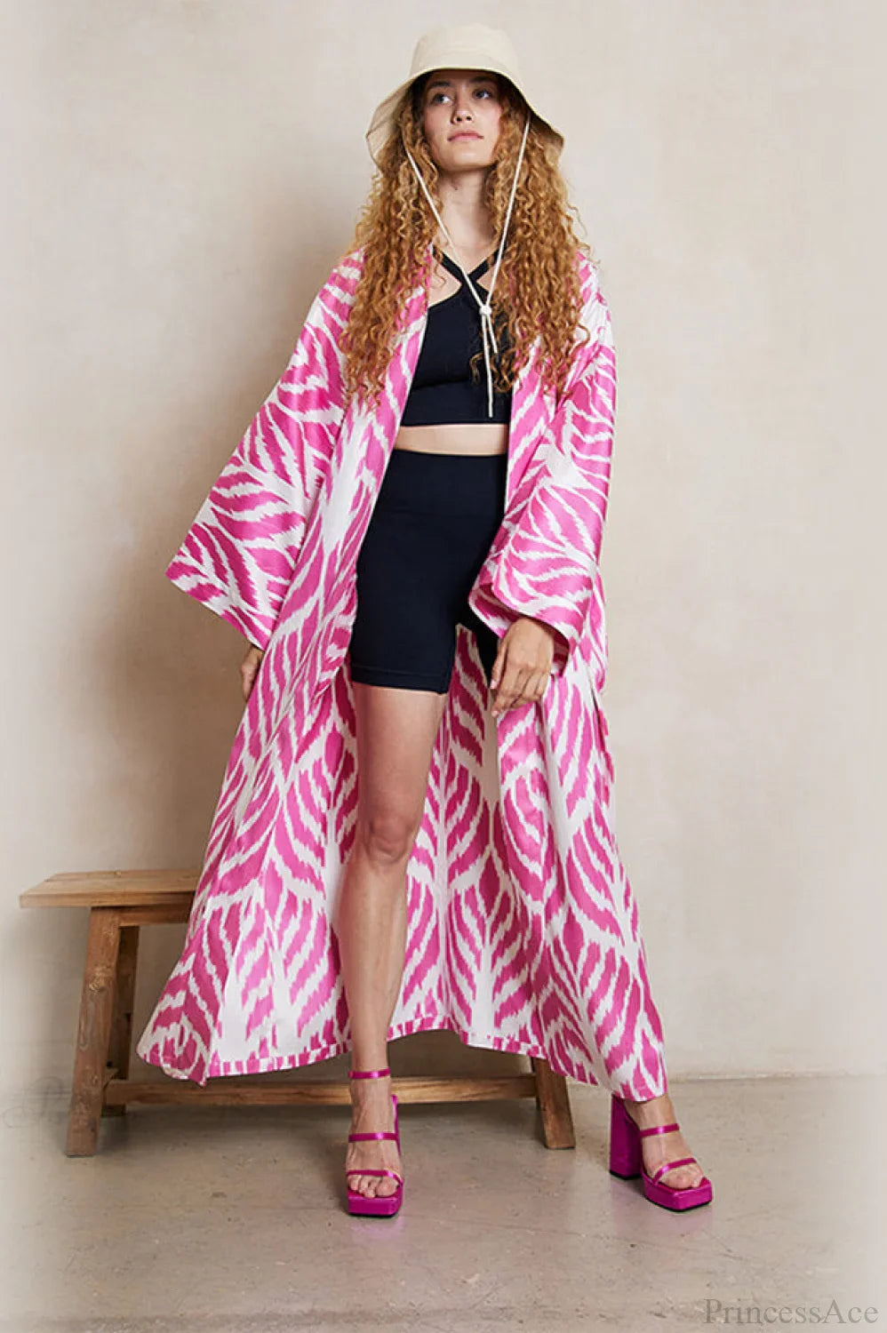 Brigitte One Of A Kind Ikat Maxi Kimono image 10