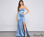 Bristol Formal Stylish Satin Lace-Up Dress image 5