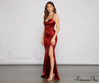 Bristol Formal Stylish Satin Lace-Up Dress image 13