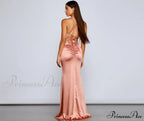 Bristol Formal Stylish Satin Lace-Up Dress image 10