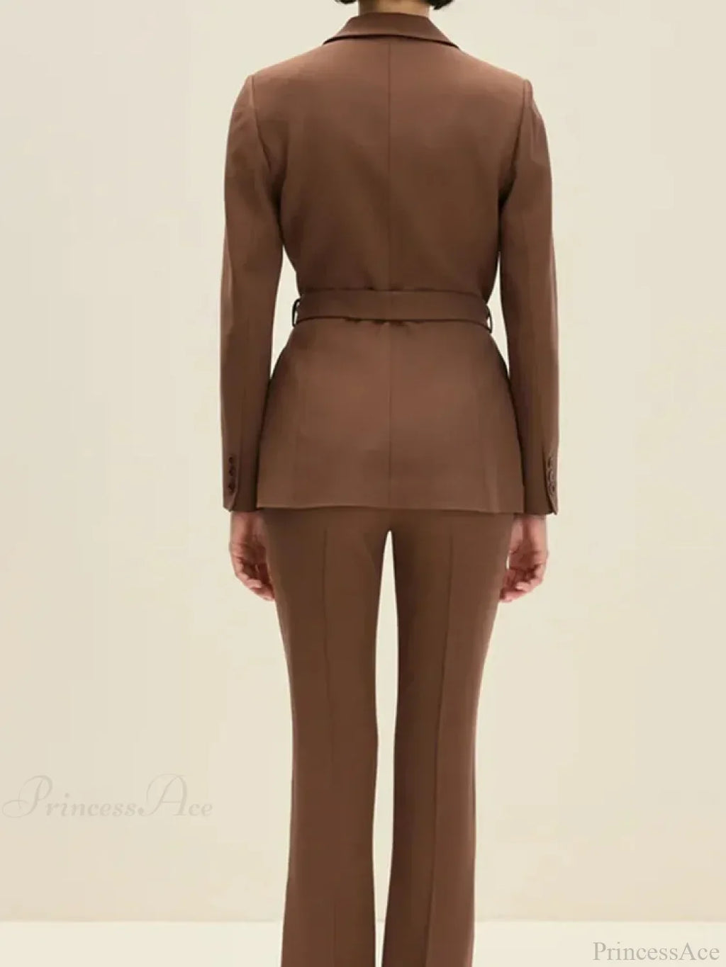 Brown Elegant Single Breasted Suit Coat image 6