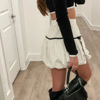 Bubble High Waist Balloon Skirt image 2