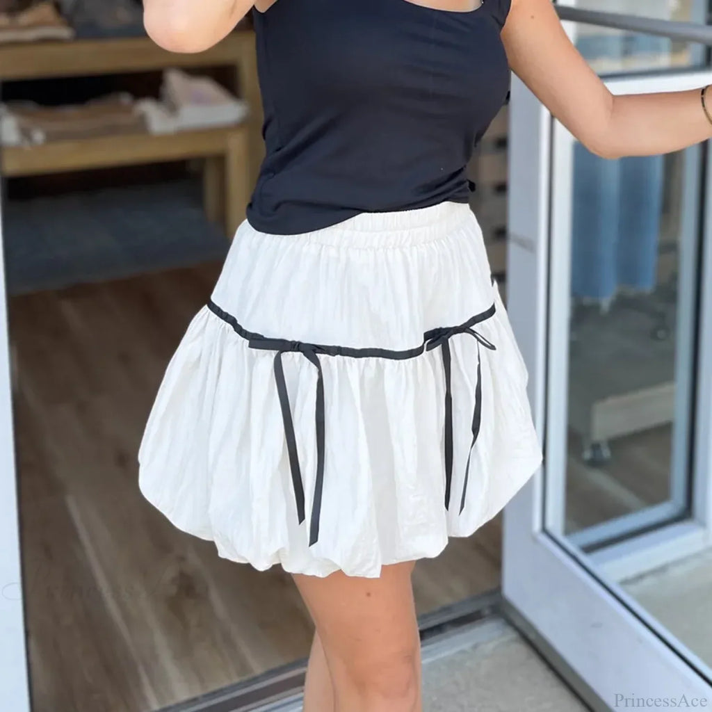 Bubble High Waist Balloon Skirt image 3