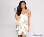 Budding Love Stylish Floral Mini Dress image 1