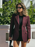 Burgundy Suit Coat image 1