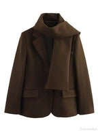 Burgundy Woolen Blends Suit Coat image 6