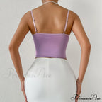 Butterfly Applique Hook and Eye Classic Silky Satin Corset Top - Champagne image 3
