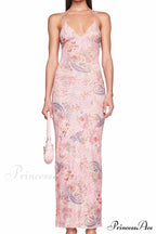 Butterfly Backless Midi Dress with Halterneck image 8