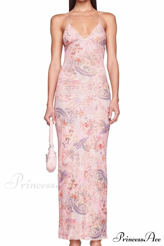 Butterfly Backless Midi Dress with Halterneck image 8