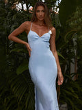 Butterfly Backless Spaghetti Strap Clubwear Midi Dress image 1