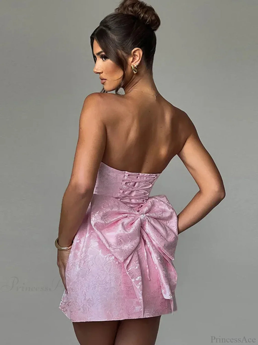 Butterfly Knot Backless Mini Dress image 5