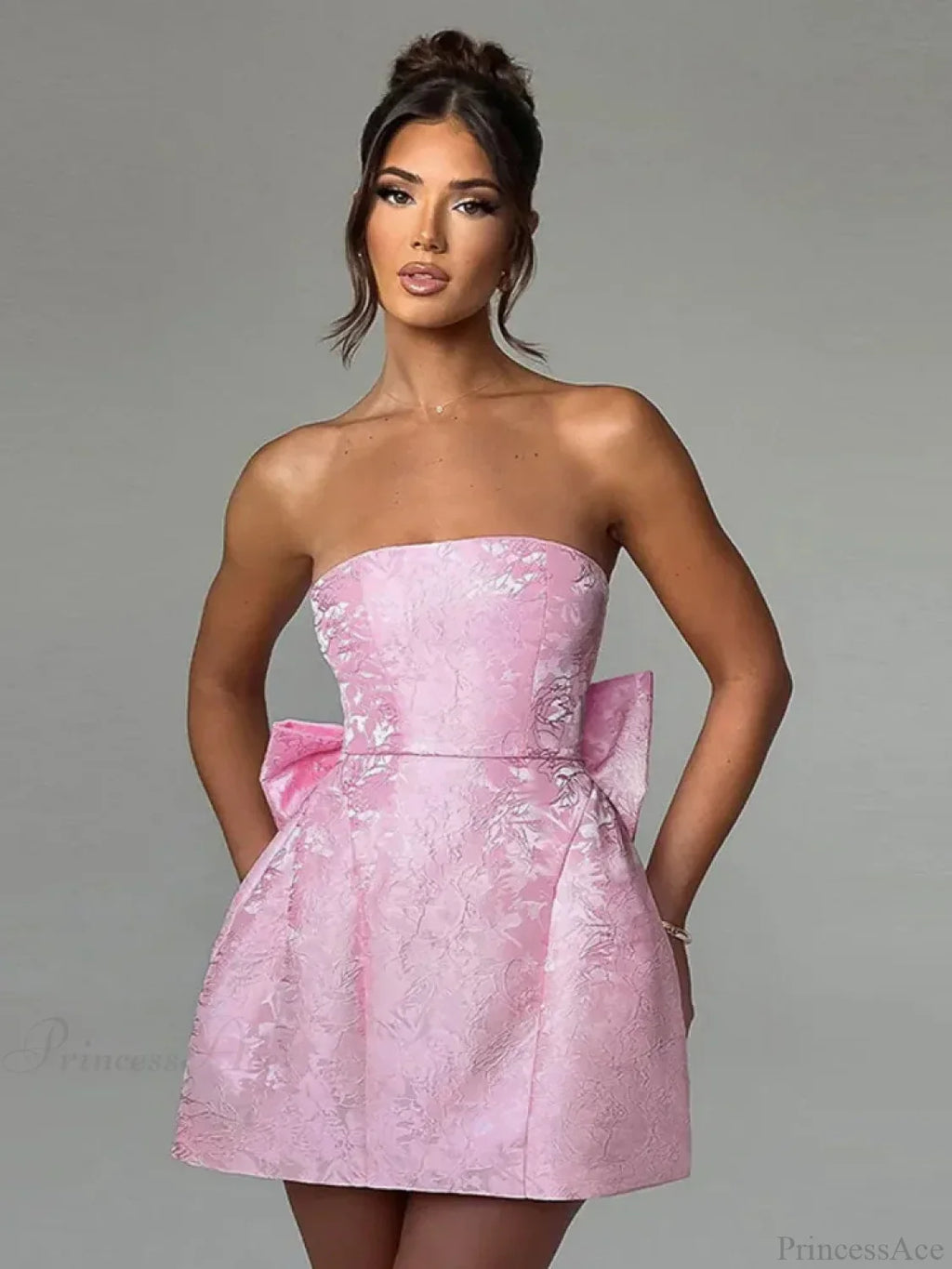 Butterfly Knot Backless Mini Dress image 4