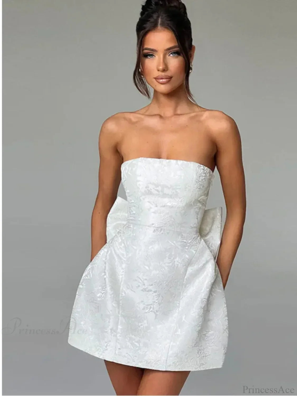Butterfly Knot Backless Mini Dress image 2