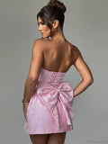 Butterfly Knot Backless Mini Dress image 6
