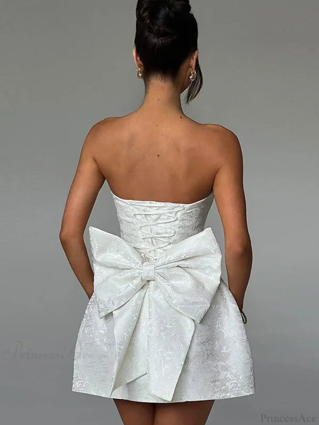 Butterfly Knot Backless Mini Dress image 7