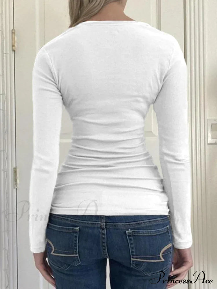 Minimalist Versatile Buttoned Knit Top image 15