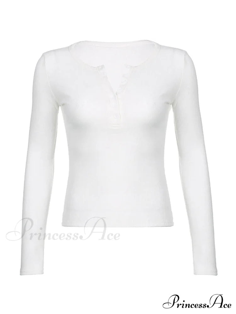 Minimalist Versatile Buttoned Knit Top image 16