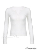 Minimalist Versatile Buttoned Knit Top image 16