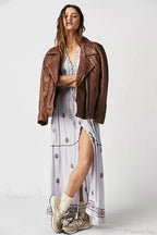 Button Down Embroidery Short Sleeve Chic Boho Dress image 6