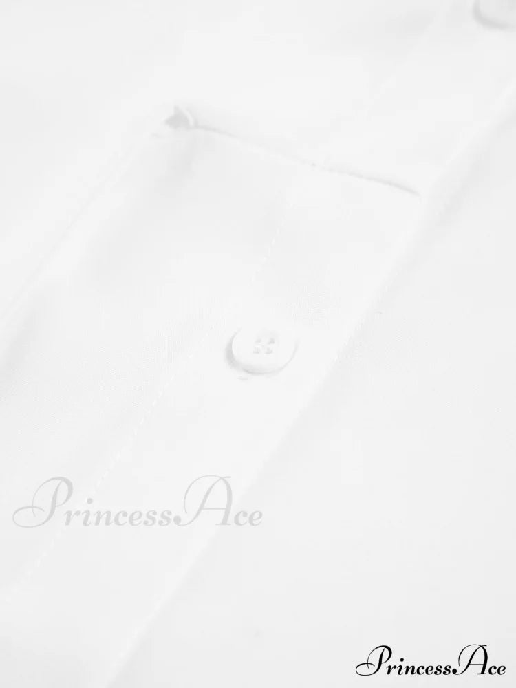Button Down Graceful Tied Long Shirt image 4