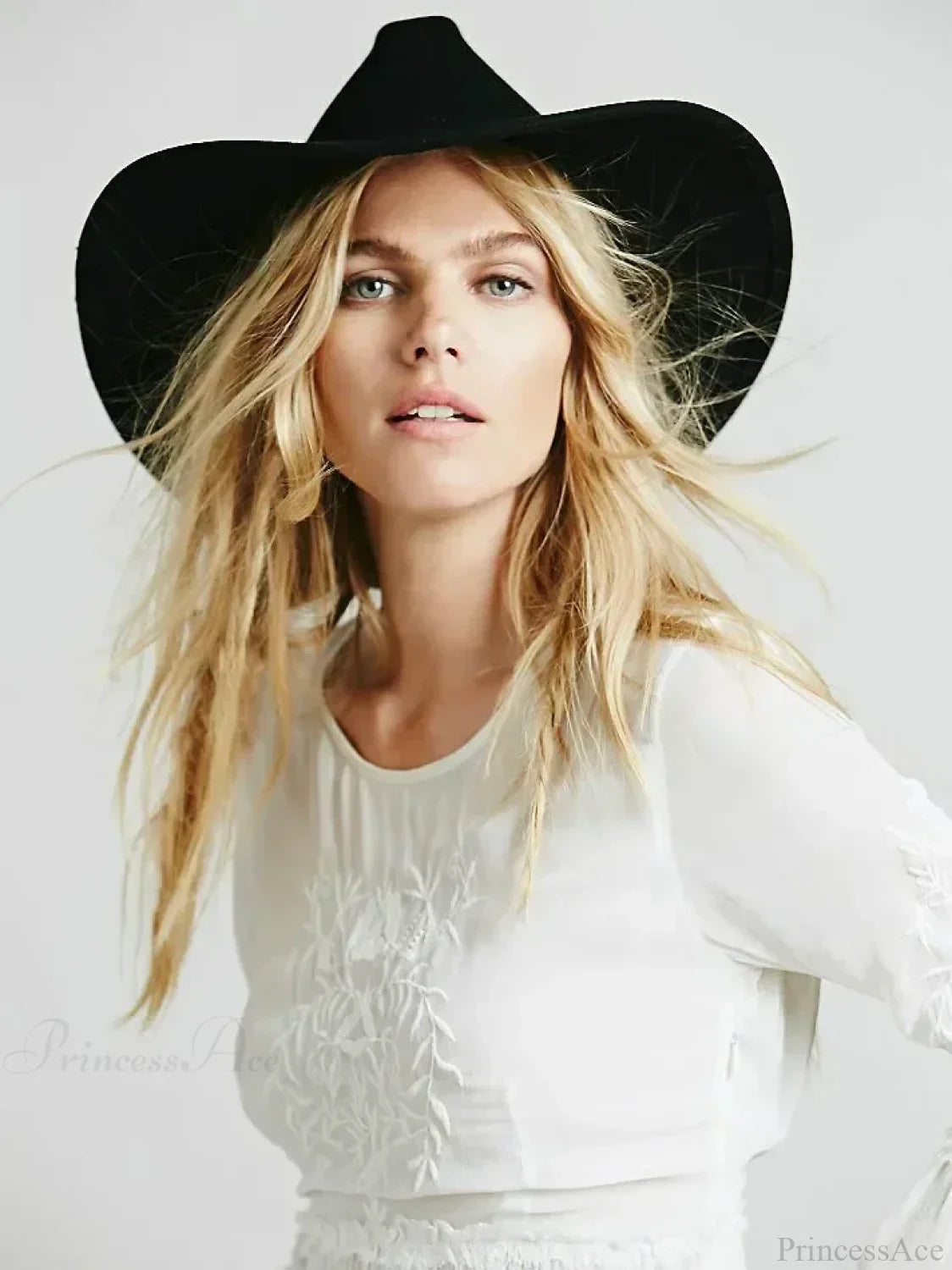 Button Down Hollow Embroidery High Waist Boho Dress image 6