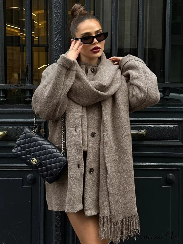 Button Down Pocket Coat Set image 1