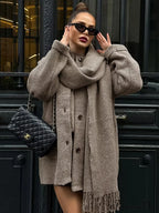 Button Down Pocket Coat Set image 4