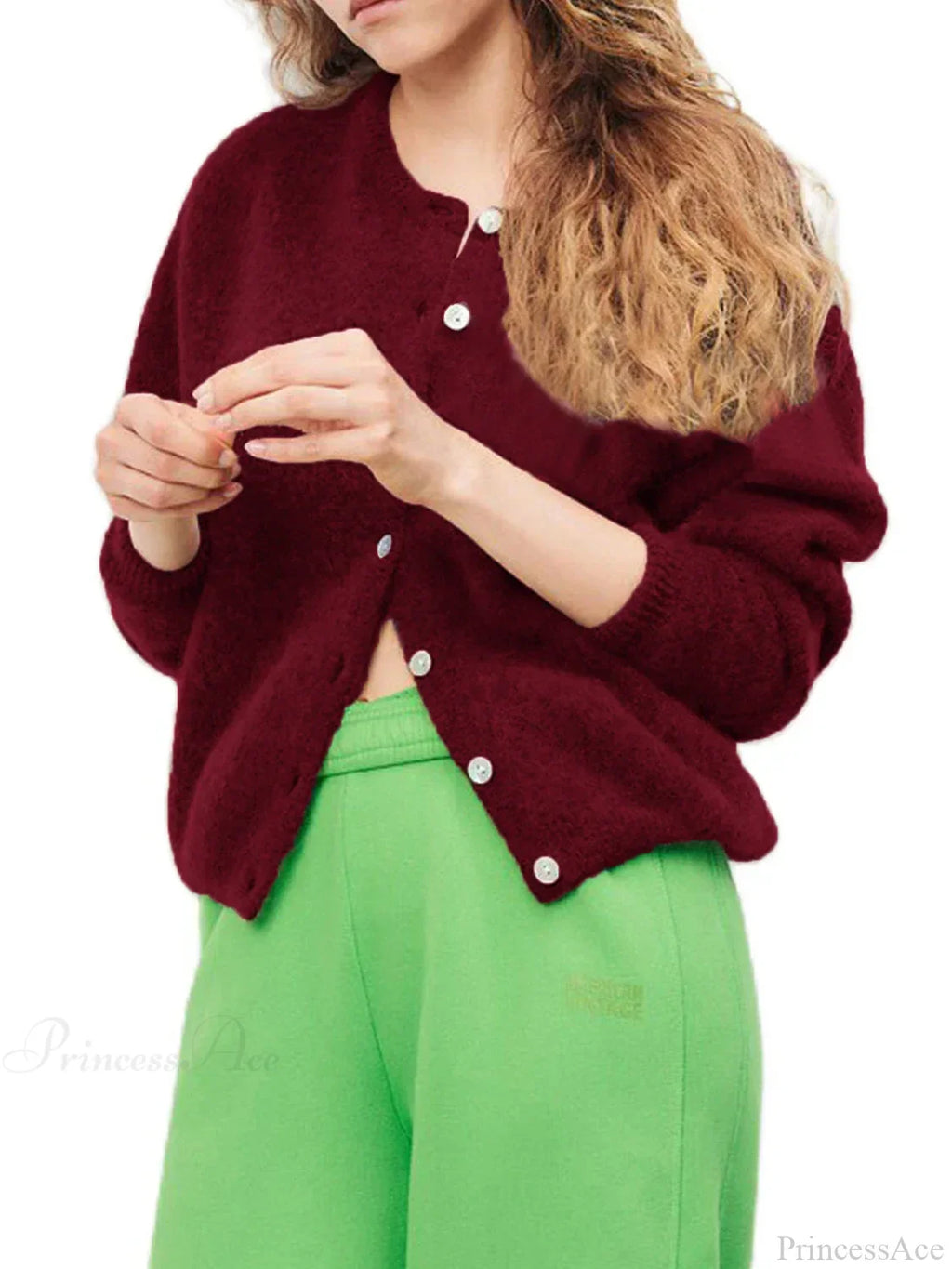 Button-Down Preppy Knit Cardigan image 4