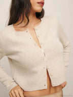 Button-Down Solid Long Sleeve Casual Soft Knit Cardigan image 4