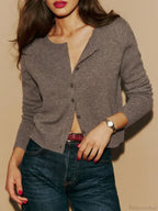 Button-Down Solid Long Sleeve Casual Soft Knit Cardigan image 1