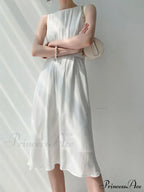Button Embellished Long Trendy Sleeve Midi Dress image 5