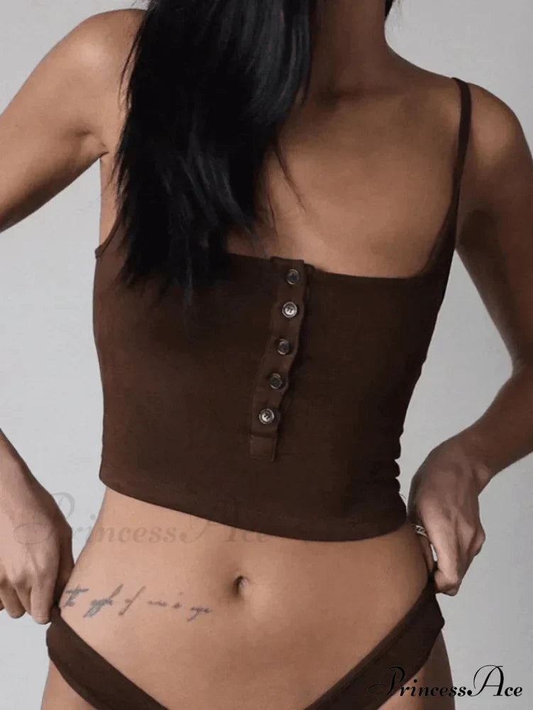 Button Front Graceful Corset Top image 3