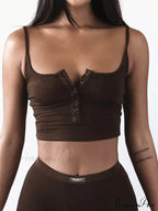 Button Front Graceful Corset Top image 2
