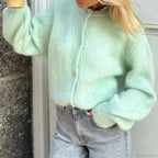 Button Up Lightweight Solid Cardigan image 1