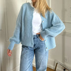 Button Up Lightweight Solid Cardigan image 4
