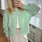 Button Up Lightweight Solid Cardigan image 8