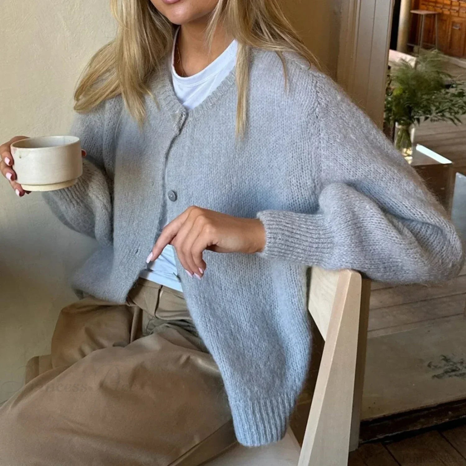 Button Up Lightweight Solid Cardigan image 11