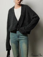 Buttoned Charming Slouchy Cardigan image 1