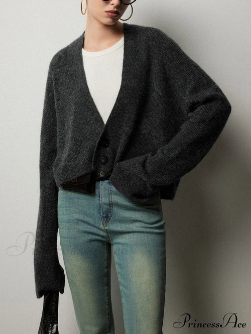 Buttoned Charming Slouchy Cardigan image 1