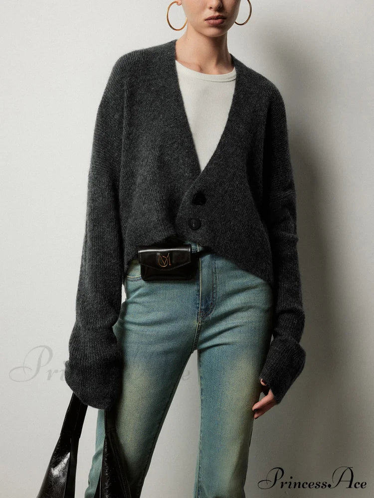 Buttoned Charming Slouchy Cardigan image 3